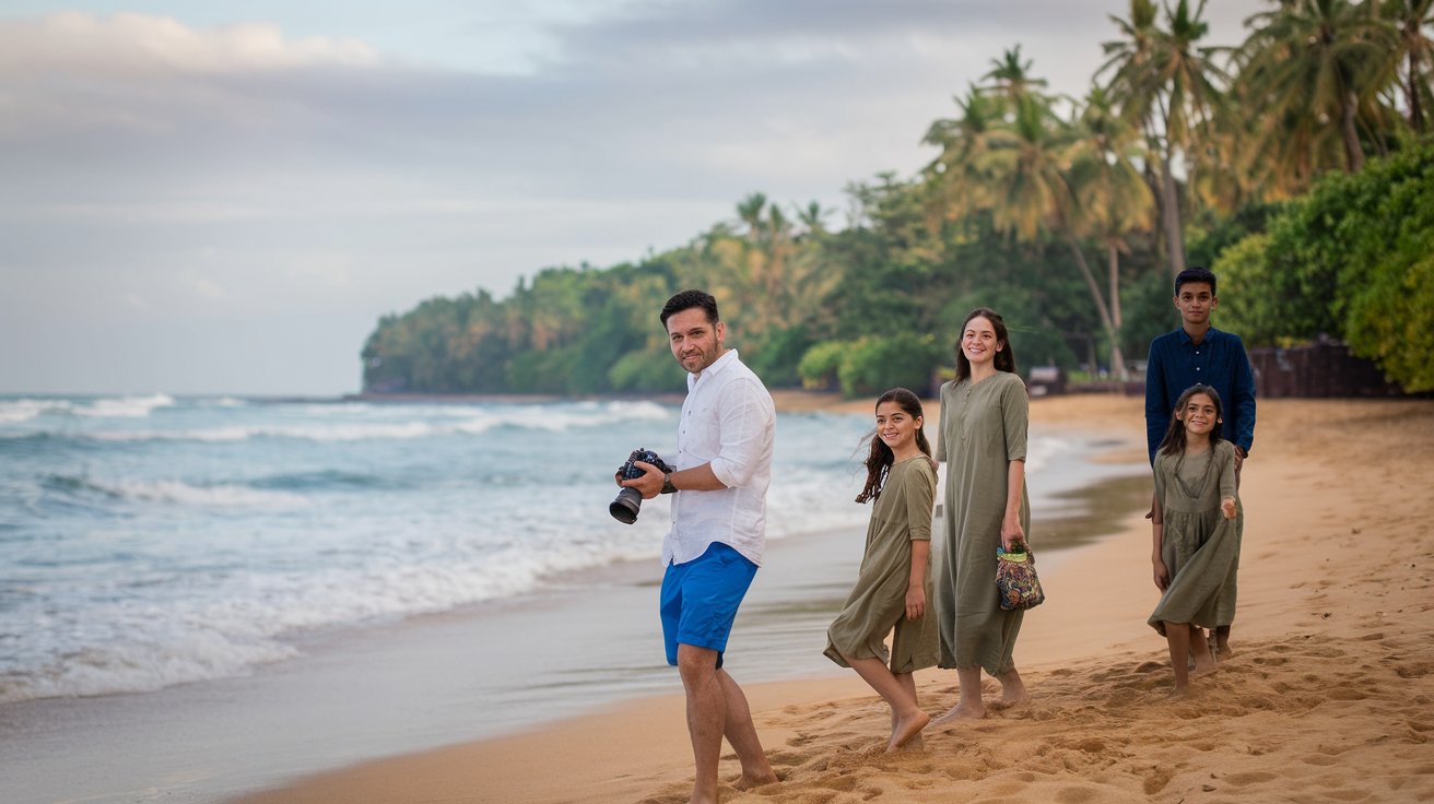 a-photo-of-a-family-enjoying-their-time-kovalam-beach